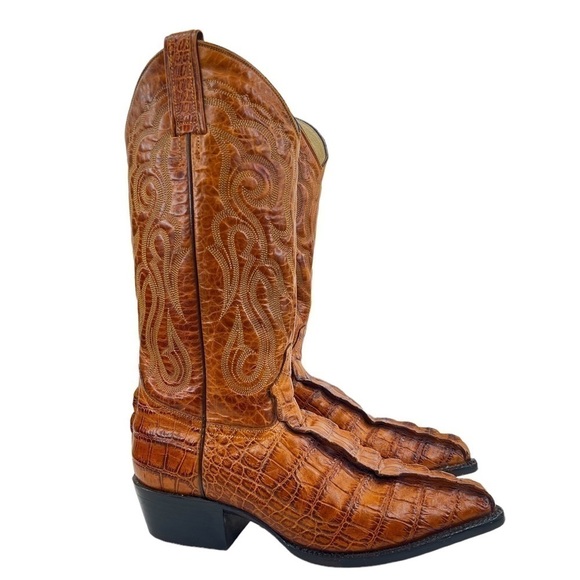 Durango Men’s Alligator Crocodile Hornback Tail Cut Exotic Western Boots